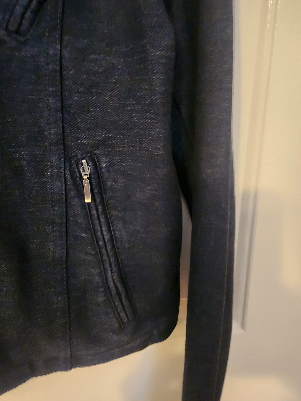 Nic+Zoe Women's Black Asymmetrical Zip Jacket - Picture 5 of 11